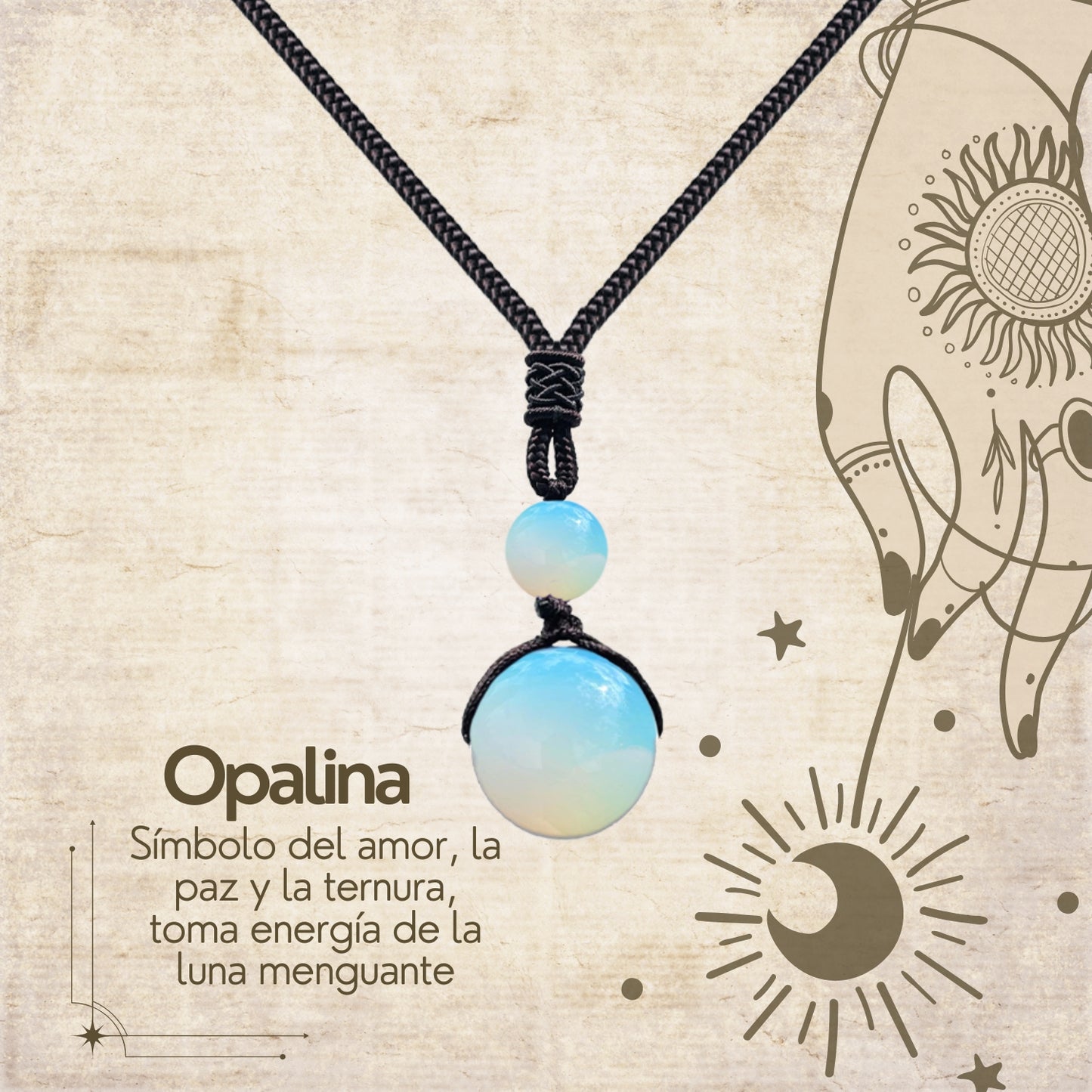 Colgante de Opalina de bola 14mm