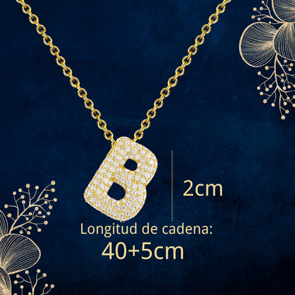 Colgante Letra inicial B con Piedra Circonita