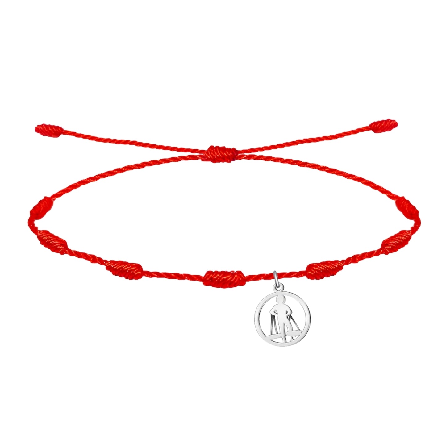 Pulsera 7 nudos con el Cenachero Acero Plateado