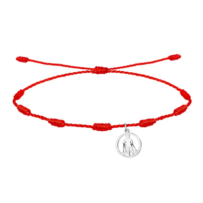 Pulsera 7 nudos con el Cenachero Acero Plateado