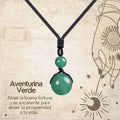 Colgante de Aventurina verde de bola 14mm - cotigo