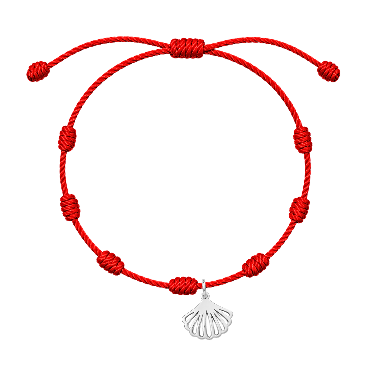 Pulsera de 7 nudos con colgante a elegir