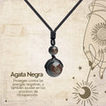 Colgante de Agata negra de bola 14mm - cotigo