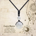 Colgante de Cuarzo blanco de bola 14mm - cotigo