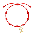 Pulsera de 7 Nudos con Indalo en Acero Dorado