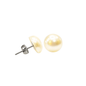 Pendientes de Perlas en Forma Semicircular