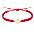 Pulsera Hilo Destino Flor de Loto Acero