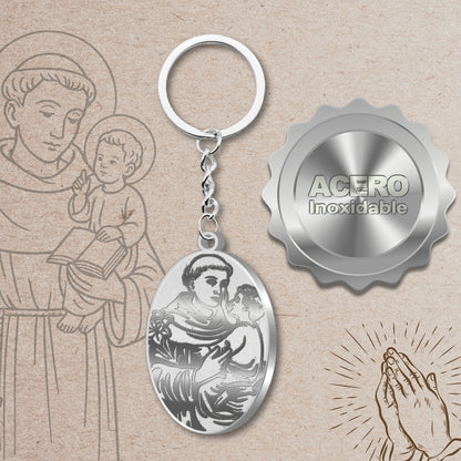 Chaveiro de aço inoxidável San Antonio