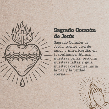 Llavero sagrado corazón de jesús Acero Inoxidable
