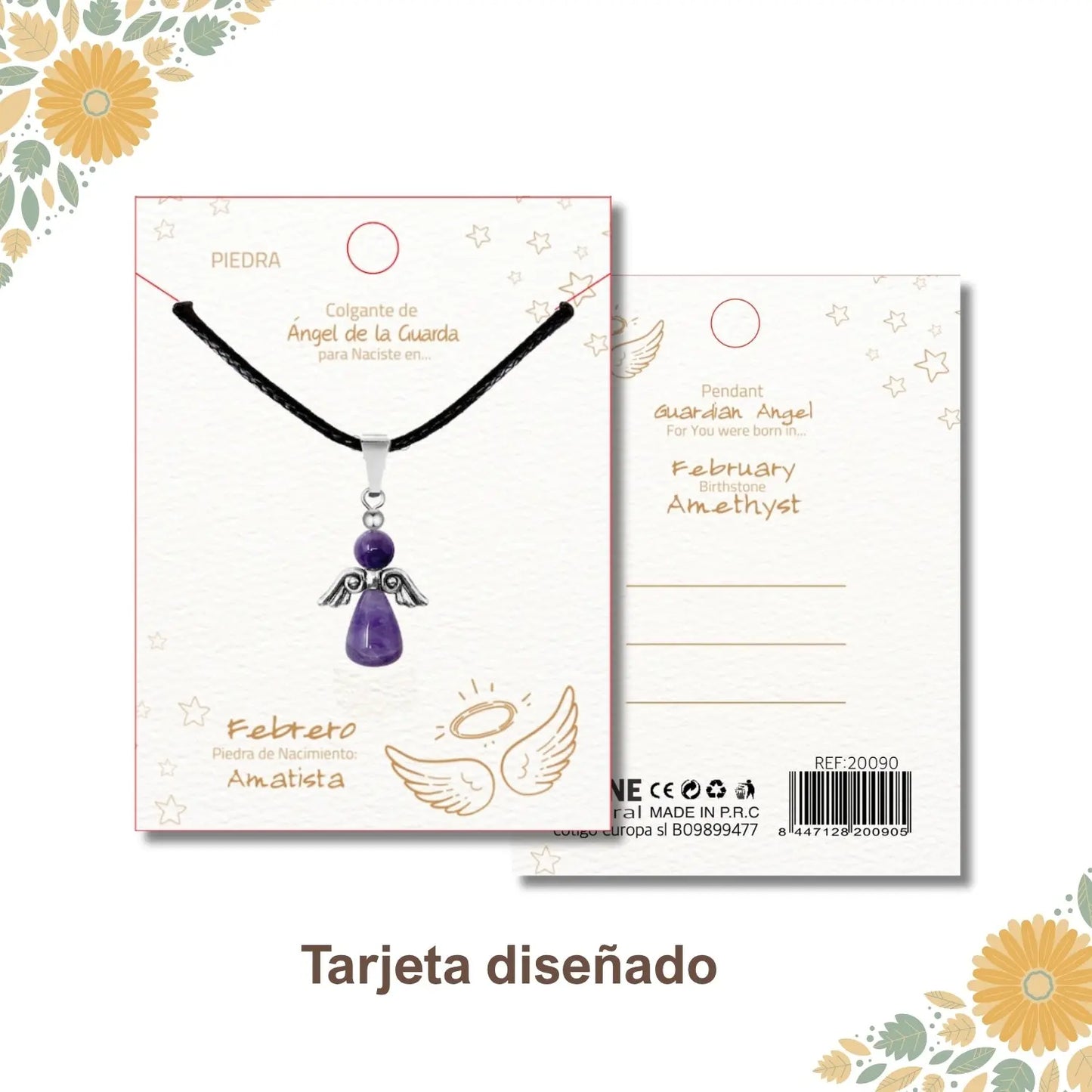 Colgante Ángel de la Guarda en Amatista - cotigo