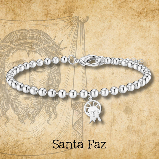 Pulsera Santa Faz de Alicante Acero Plateado