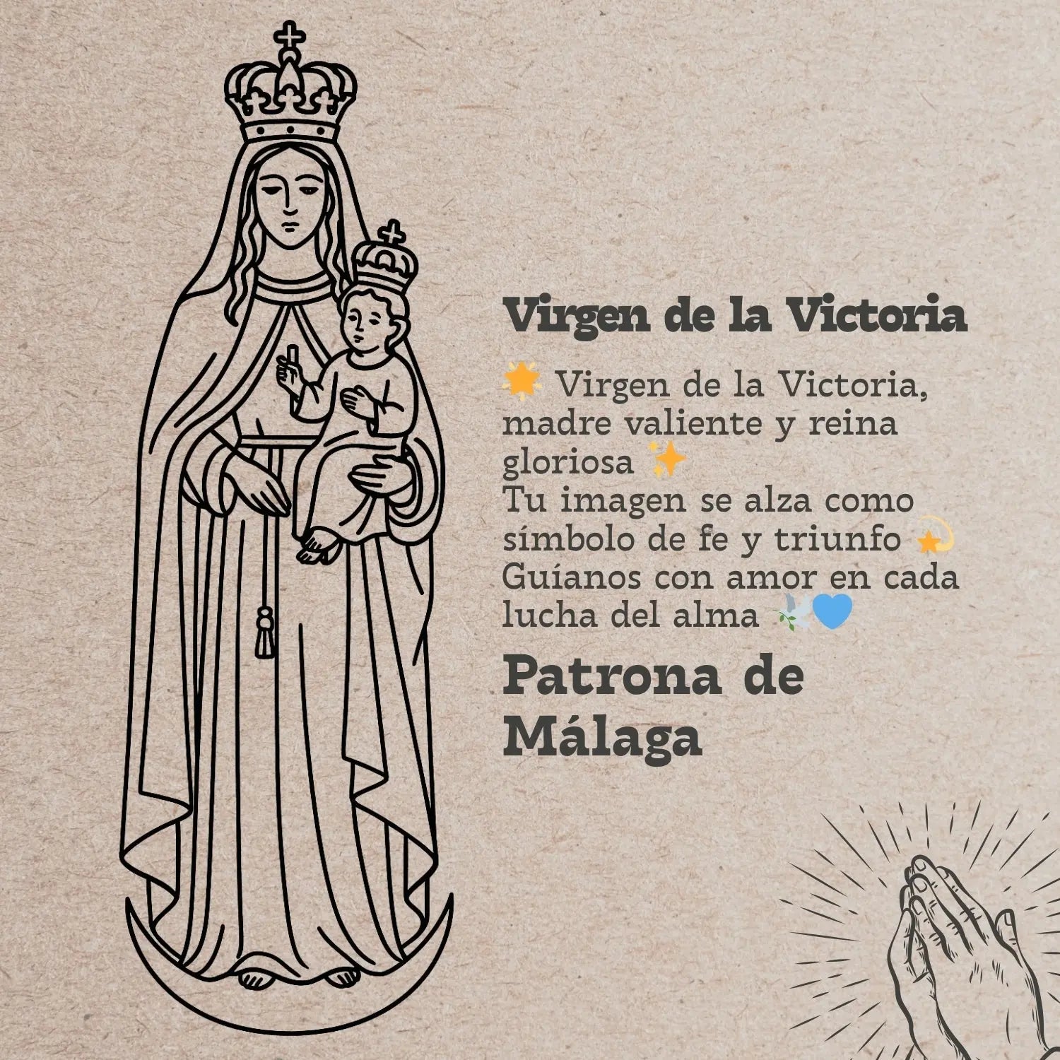 Collar Virgen de la Victoria Acero Inoxidable Plateado - cotigo