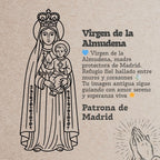 Pulsera Bandera Madrid con Virgen de la Almudena - cotigo