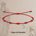 Pulsera 7 nudos con Virgen del Remedio Acero Plateado - cotigo