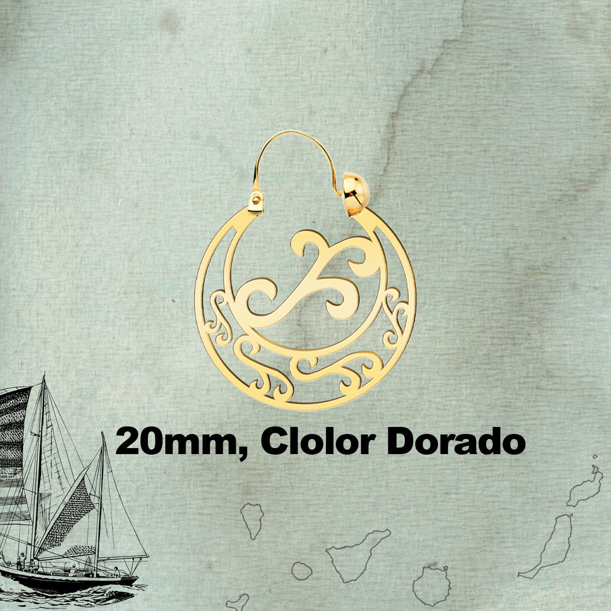 ✨Argolla Canaria Tradicional🌺｜Joya típica de las Islas Canarias｜Acero inoxidable con baño de oro de 14K💛｜Varios tamaños y estilos🔥Duradera y culturalmente auténtica