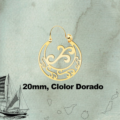 ✨Argolla Canaria Tradicional🌺｜Joya típica de las Islas Canarias｜Acero inoxidable con baño de oro de 14K💛｜Varios tamaños y estilos🔥Duradera y culturalmente auténtica