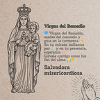 Medalla Virgen del Remedio en Acero Inoxidable Plateado - cotigo