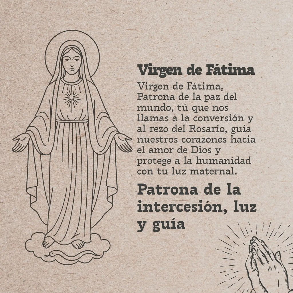 Llavero de Madera con Virgen de Fátima - cotigo