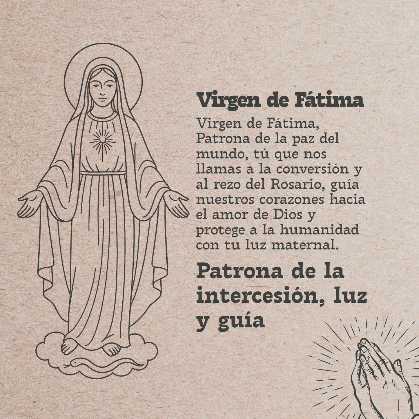 Llavero virgen de fatima Acero Inoxidable