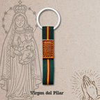 Llavero Virgen del Pilar Con Bandera Guardia Civil - cotigo