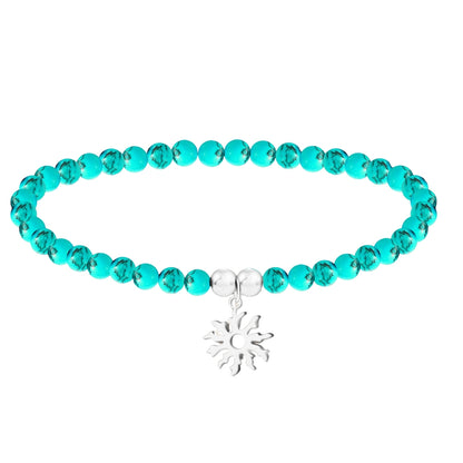 Pulsera tuquesa -EGUZKILORE-Plateado