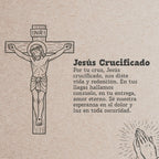 Pulsera Hilo Encerado con Jesús Crucificadocolor Plateado - cotigo