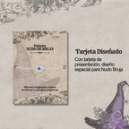 Pulsera Nudo de Bruja con Ojo Turco Acero Inoxidable Plateado - cotigo