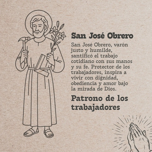 Pulsera Hilo Encerado con SAN JOSE OBRERO color Dorado - cotigo