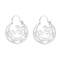 Argollas Canarias en Acero con Estilo Calado detalle