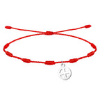 Pulsera de 7 Nudo con Cruz Solar en Acero Plateado cotigo