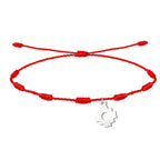 Pulsera 7 Nudos con Cruz Chacana en Acero Plateado