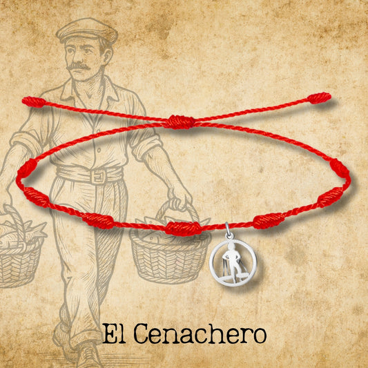 Pulsera 7 nudos con el Cenachero Acero Plateado