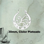 Argolla Canaria en Acero inoxidable baño de oro de 14k - cotigo