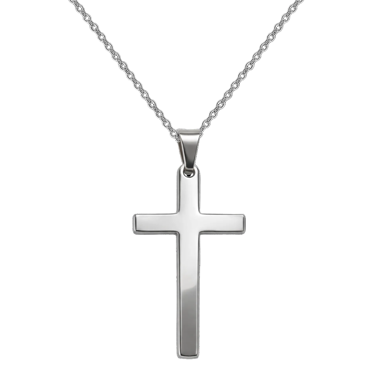 Collar Cruz en Acero Inoxidable – Clásico y Atemporal