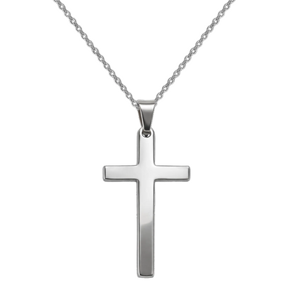 Collar Cruz en Acero Inoxidable – Clásico y Atemporal
