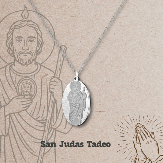 Colgante Acero SAN JUDAS TADEO color Plateado