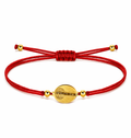 Pulsera Medalla de Virgen del Pilar con Hilo