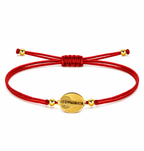 Pulsera Medalla de Virgen del Pilar con Hilo