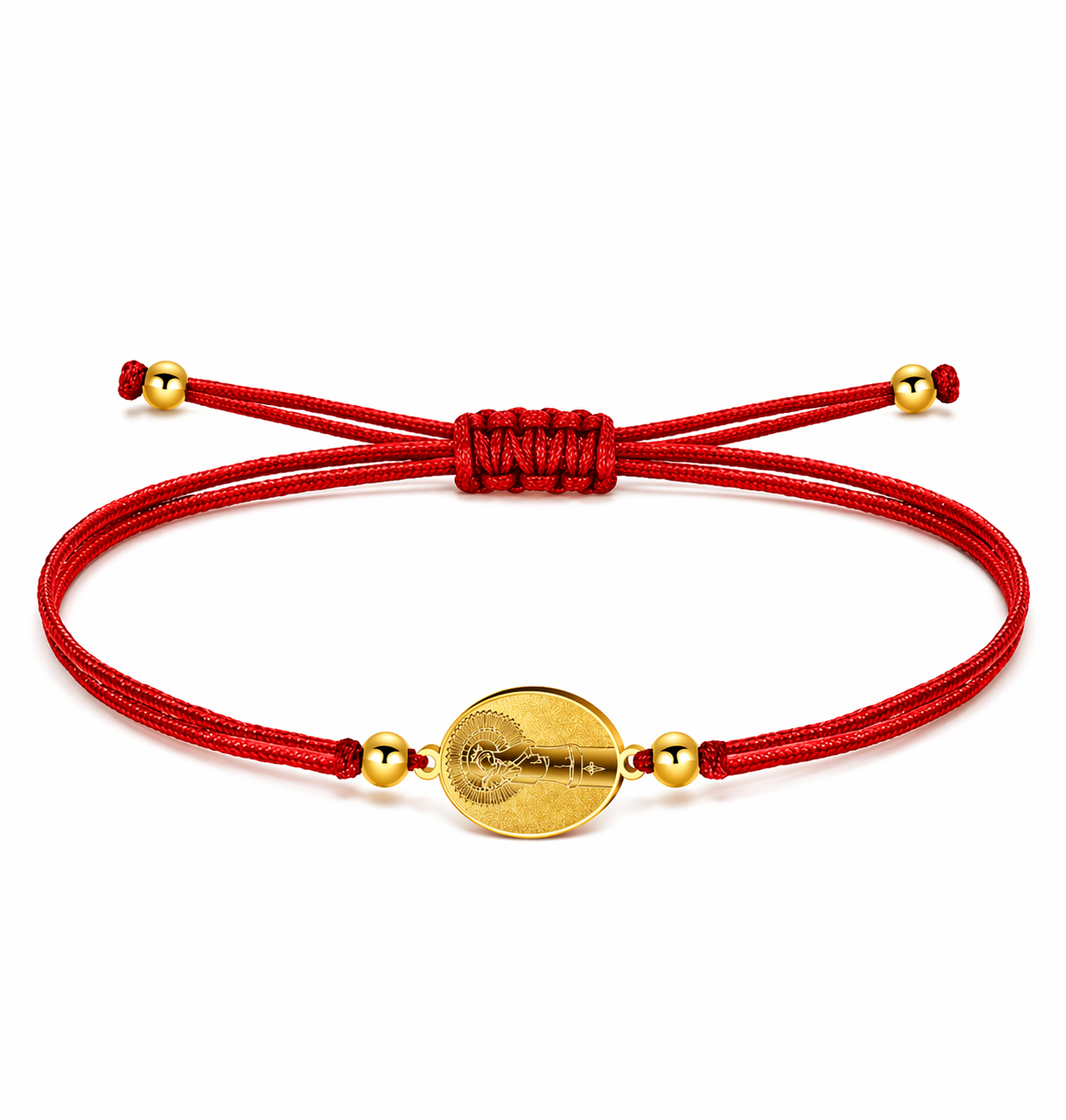 Pulsera Hilo con Medalla de Virgen del Pilar cotigo