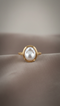 Anillo renacer con perla natural