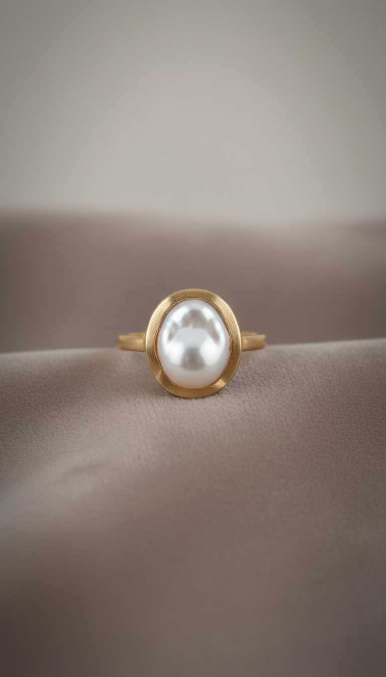 Anillo renacer con perla natural