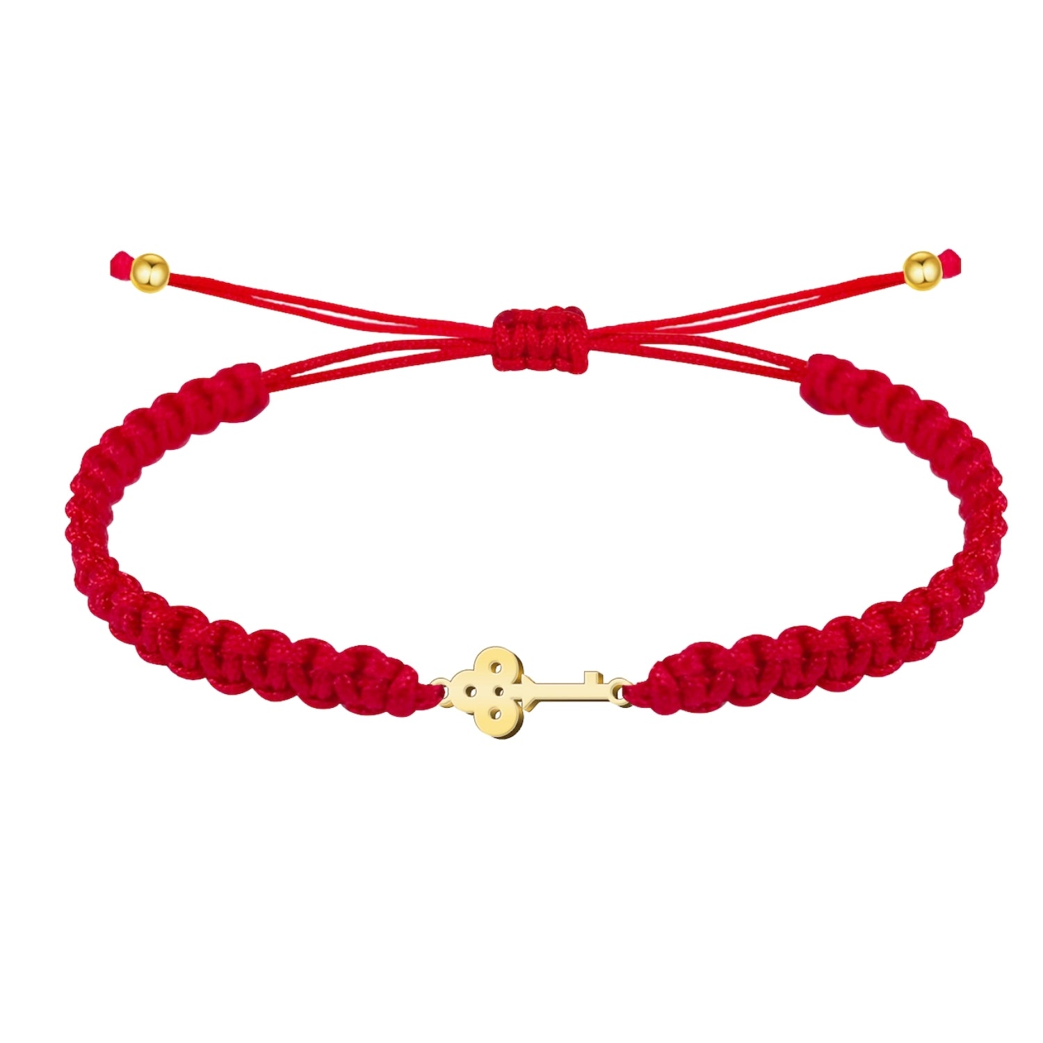 Pulsera Hilo Destino Llave Acero