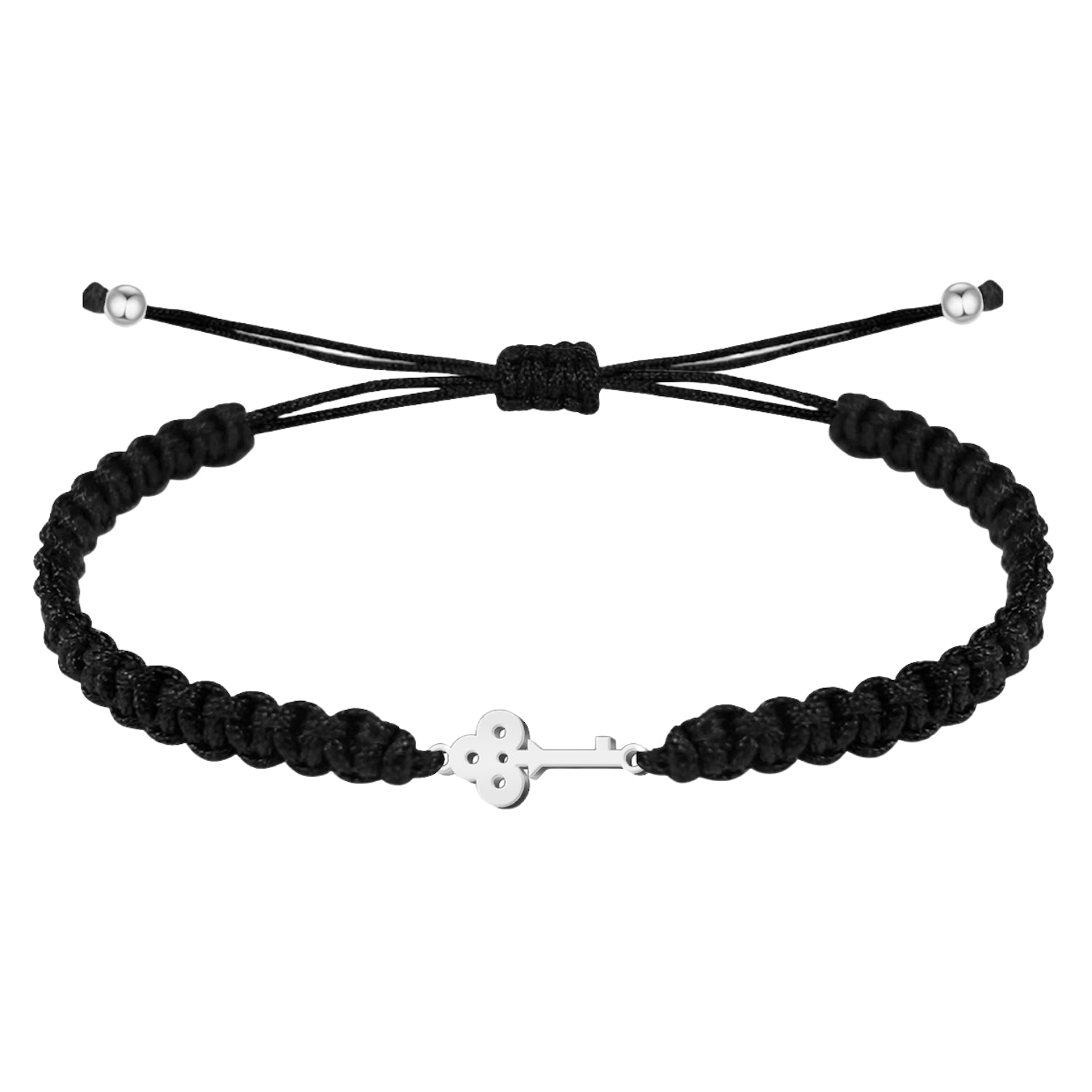Pulsera Hilo Destino Llave Acero