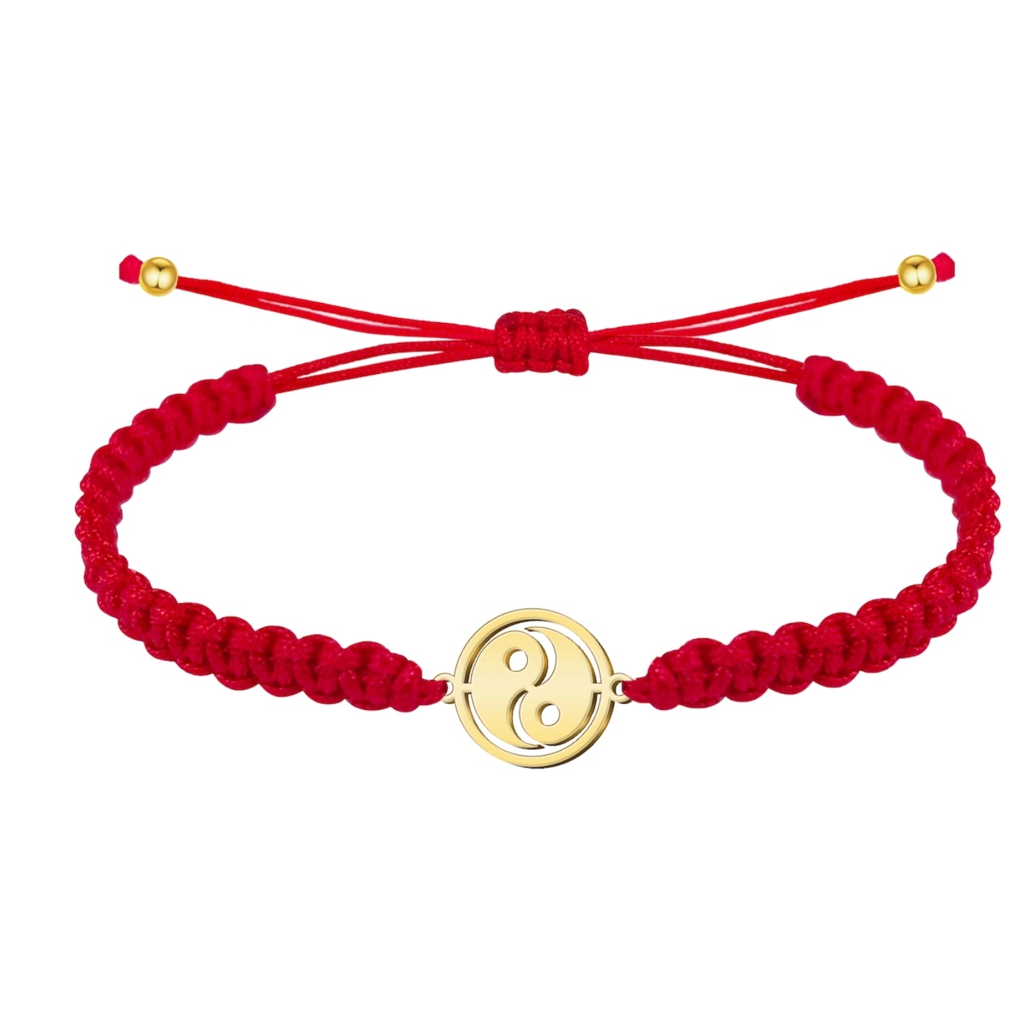 Pulsera Hilo Destino Yin Yang Acero