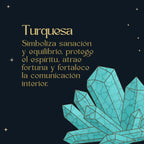 Pulsera Tetragrammaton y Nudo de Bruja con Turquesa en Acero - cotigo
