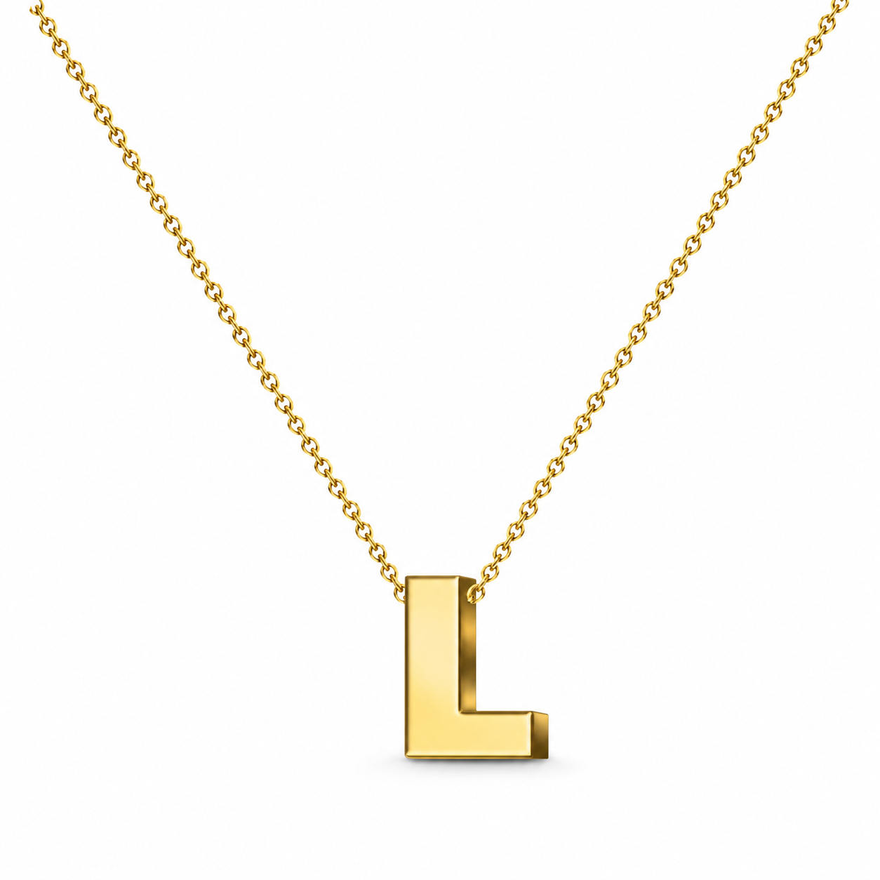 Collar Letra Inicial Dorado