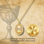 Colgante el Santo Grial Acero Dorado - cotigo