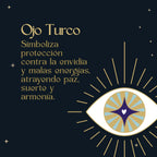 Pulsera Tetragrammatón y Nudo de Bruja con Ojo Turco en Acero Dorado - cotigo
