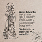 Llavero de Madera con Virgen de Lourdes - cotigo