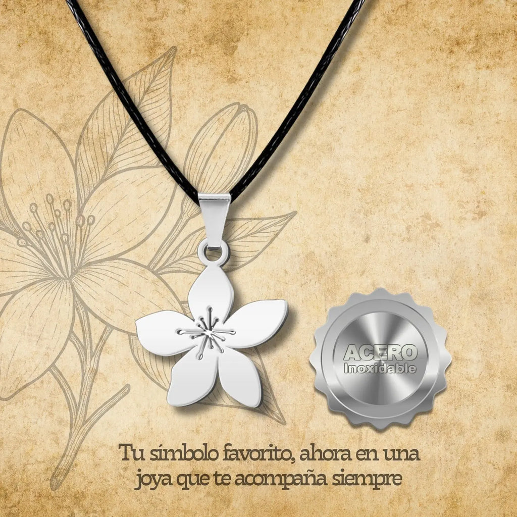 colgante Flor de azahar Acero Plateado - cotigo